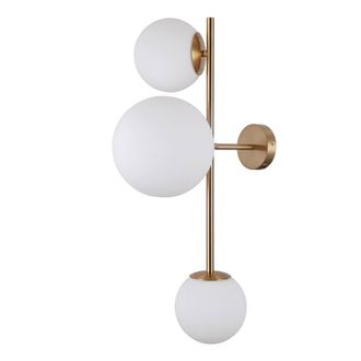 Netlighting Vailante Modern 3 Light Wall Lamp E27+E14 in Yellow