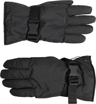 Dolce & Gabbana Black Windproof Ski Winter Warm Non Slip Mens Gloves