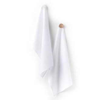 Solino Home Linen Kitchen Towels Set of 2, 17 x 26 Inch for Dining Table, Holiday and Everyday Table Decor - Kitchen Linen in White at Nordstrom