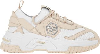 Philipp Plein Predator Low-Top Sneakers - unisex - Sneakers - Beige - 37 EU - Leer - Schoenen