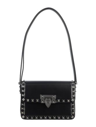 Valentino Garavani Black Rockstud small shoulder bag