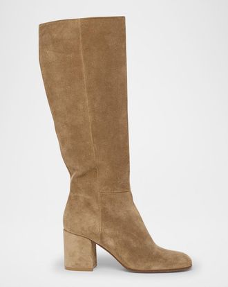 Gianvito Rossi Joelle Suede Knee Boots