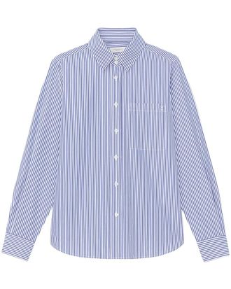 Lafayette 148 New York High Collar Pocket Shirt