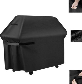 OEM 1 Unidad, Funda Impermeable Barbacoa, Resistente Rayos Uv Negra, 19071117 Cm, Resistente Desgarro, Protector Parrilla Gas Resistente Intemperie