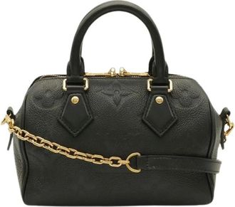 Louis Vuitton Pre-owned Canvas Shoulder Bag - Dames - Vintage Handtas - Zwart - ONE Size - Leer - Vintage