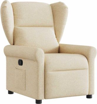 vidaXL vidaXL Poltrona Reclinabile in Tessuto Crema