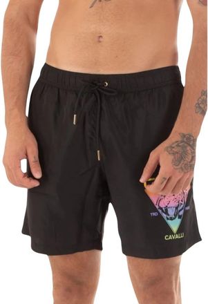 Just Cavalli Mannen Logo Kostuum - Heren - Strandmode - Zwart - 2XL - Polyester - Badmode