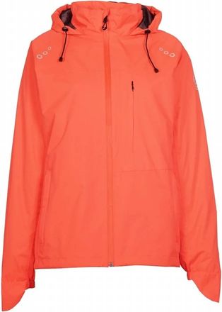 Killtec Womens Evle Rain Jacket In Shock Orange