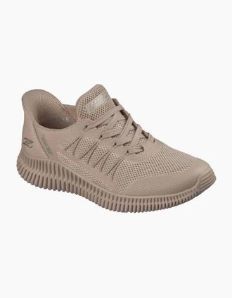 Skechers Womens Skechers Slip-ins: BOBS Geo Lite - Divine Pace 117413 in Tan - Brown - Size: 4