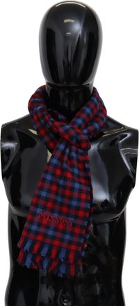 Missoni Check Wool Unisex Neck Wrap Mens Shawl
