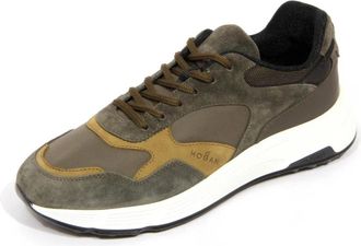 Hogan Hyperlight Allacciato - Heren - Sneakers - Groen - 40 1/2 EU - Leer - Schoenen
