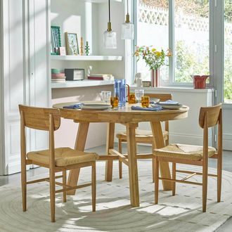 La Redoute Interieurs Uitschuifbare eettafel, rond, 4 tot 8 personen, ZEBARN