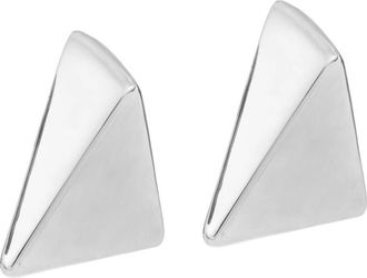 Federica Tosi Silver Triangular Earrings