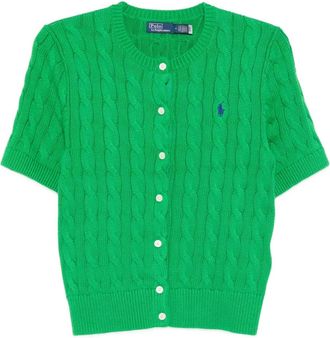 Polo Ralph Lauren Cardigan con ricamo - Verde