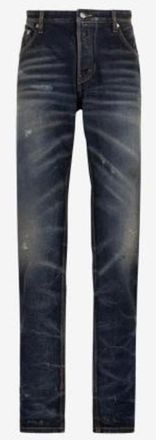 Roberto Cavalli Distressed Cotton Denim Jeans, Waist Size 32