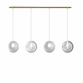 Top-Light Plafoniera moderna top light eclipse 1184os s4 r bt g9 led vetro lampada soffitto