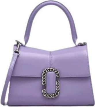 Marc Jacobs St. Marc Top Handle - Dames - Handtassen - Paars - ONE Size - Leer - Tassen