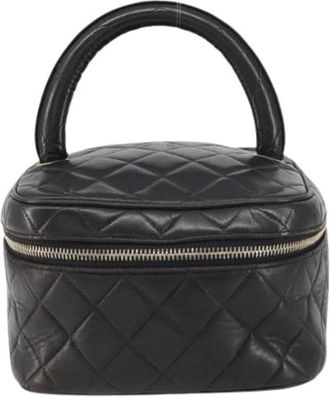 Chanel Pre-owned Mini Bags, female, Black, Size: ONE SIZE Pre-owned Leather chanel-bags