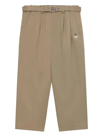 A Bathing Ape pleated belted trousers - men - Polyamide/Polyester/Cotton - L - Neutrals