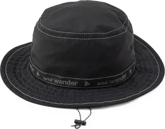 And Wander JQ Tape bucket hat - men - Nylon - One Size - Black