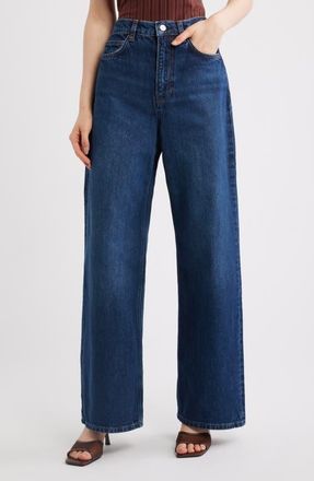 Reformation Cary Slouchy High Rise Wide Leg Jeans in Melville at Nordstrom, Size 24