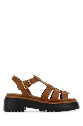Prada Brown Open Toe Sandals