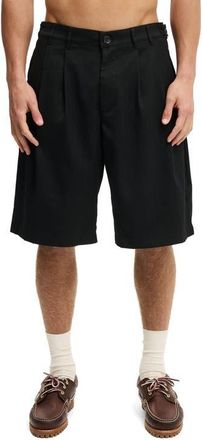 Cotton On Mens Super Baggy Pleated Short in Black at Nordstrom, Size 34