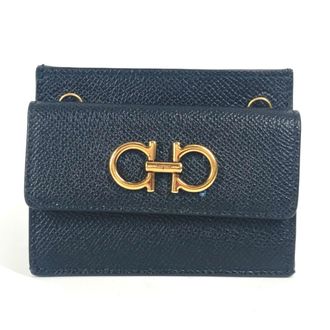 Ferragamo Gancini Leather Business Card Case (Pre-Owned)