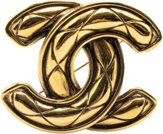 Chanel Pre-owned Jewellery, female, Yellow, Size: ONE SIZE Pre-owned Fashionable Brooch