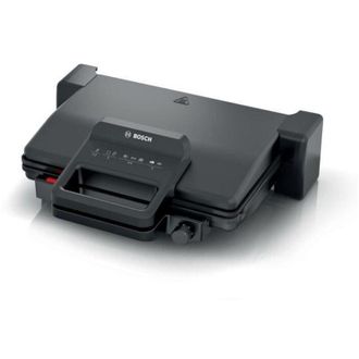Bosch Parrilla De Carne Tcg3323 - Negro Mate - 2000w - Termostato De 5 Niveles - 3 Posiciones: Modo Parrilla O Horno, Plancha