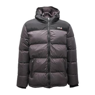 Schott NYC Utah Gewatteerde Jas Grijs - Heren - Winterjassen - Grijs - S - Nylon - Jassen