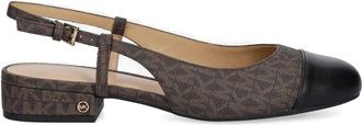 Michael Kors Slingback pumps met monogram - Bruin