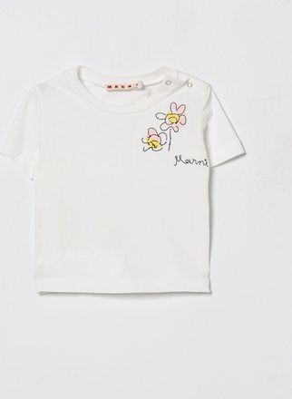 Marni T-shirt in cotone Marni con logo cucito