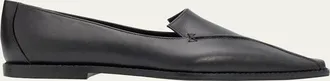 Manolo Blahnik Cleofelo Leather Flats