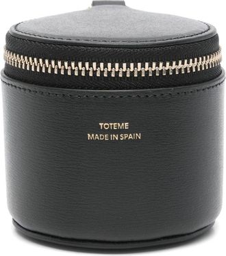 Toteme Leren sieradendoos - Zwart