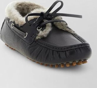 Brunello Cucinelli leather monile loafers