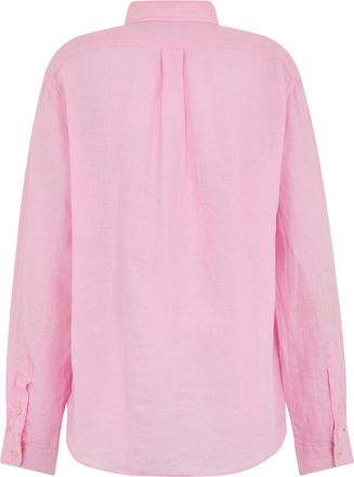 Polo Ralph Lauren Mens Long-Sleeve Linen Shirt Pink