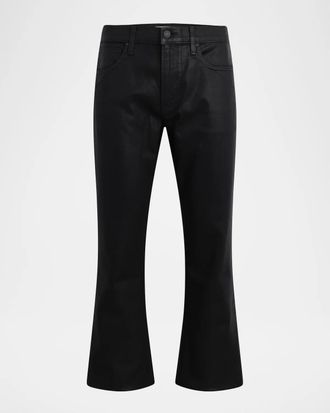 Hudson Men & apos;s Kick Flare Black Denim Jeans