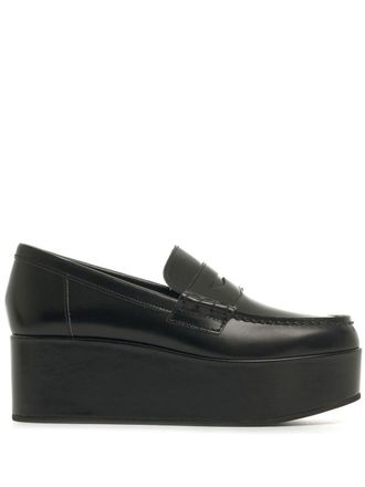 Comme Des Gar&ccedil;ons Penny loafers met plateauzool - Zwart