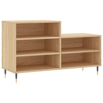 vidaXL Vidaxl - Mueble Zapatero Madera Contrachapada Roble Sonoma 102x36x60 Cm