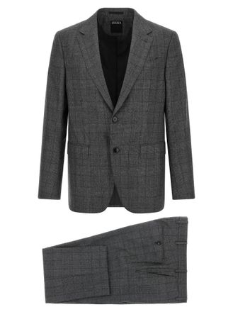 Ermenegildo Zegna Grey Notched Lapel Suit