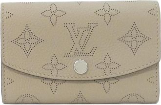 Louis Vuitton Beige Leather Coin Purse/Coin Case (Pre-Owned)