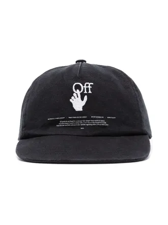 Off-white Cappello con logo Hands Off - Nero