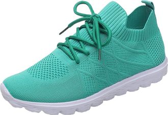 Generic Women Arch Support Running Trainers Ladies Wide Fit Lightweight Sneakers Fashion Women Seakers Mesh Breathable Pattern Comfortable Casual Wide Fit Sne