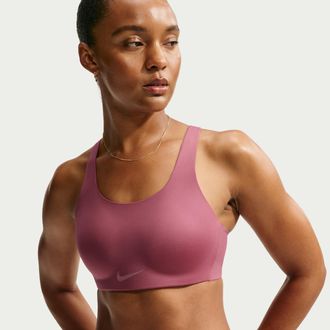 Nike Womens Rival Ultrahigh-Support Padded Sports Bra in Red | FQ7387-654
