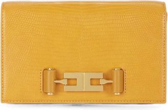 Elisabetta Franchi Tracolla Slim con Catena Groumette - Bags - Mujer - Naranja - ONE SIZE