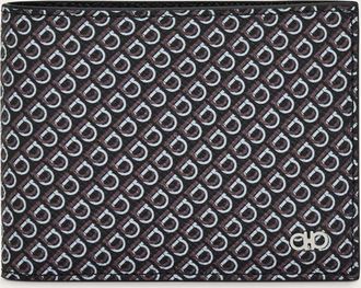 Ferragamo Men Gancini wallet Black