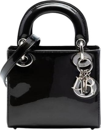 Dior Pre-owned Lady Dior - Dames - Vintage Handtas - Zwart - ONE Size - Leer - Vintage