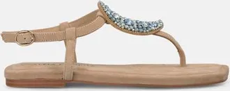 Alma En Pena Rhinestone Detail Sandal in Beige at Nordstrom, Size 39
