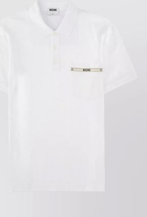 Moschino logo-print polo shirt